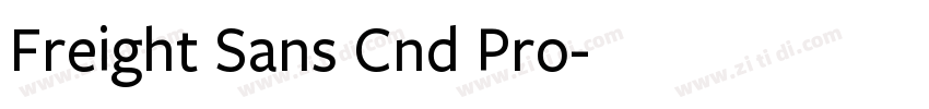 Freight Sans Cnd Pro字体转换